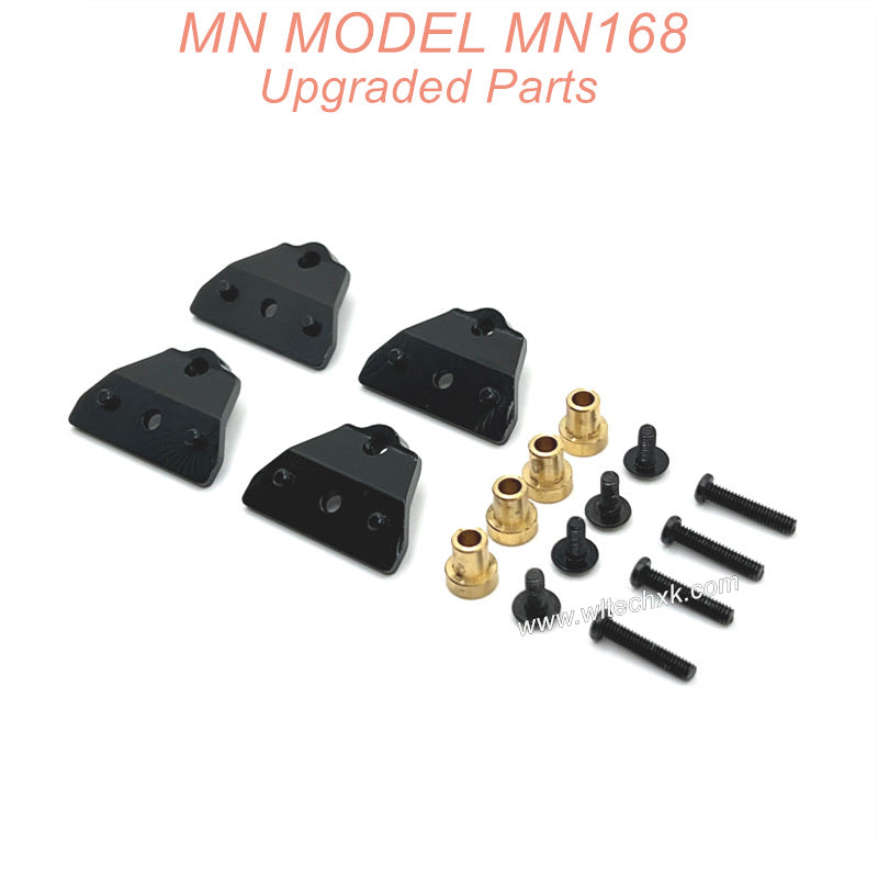 9B-MN-Model-MN168-Upgrade-Parts-Metal-Shock-Absorber-Bracket-Black-4pcs(1)