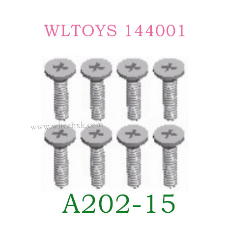 A202-15 Cross flat head screw 2X8KB