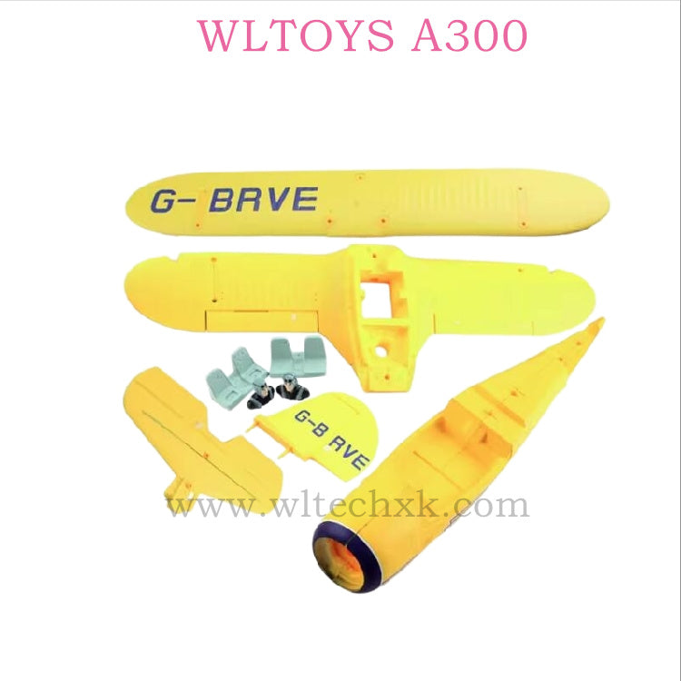 WLTOYS A300 RC Plane Original parts 0001 Foam kit yelliw