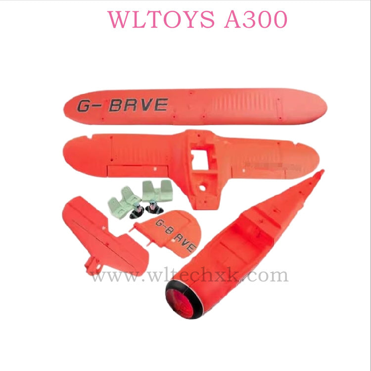 WLTOYS A300 RC Plane Original parts 0001 Foam kit red