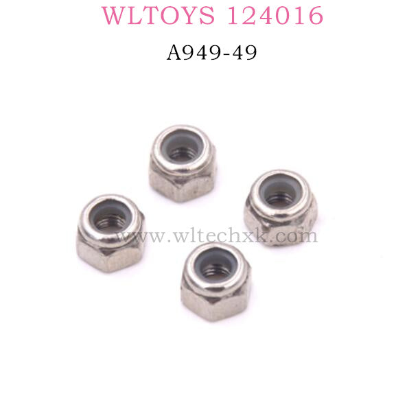 WLTOYS 124016 RC Car Part A949-49 M3 Lock Nuts