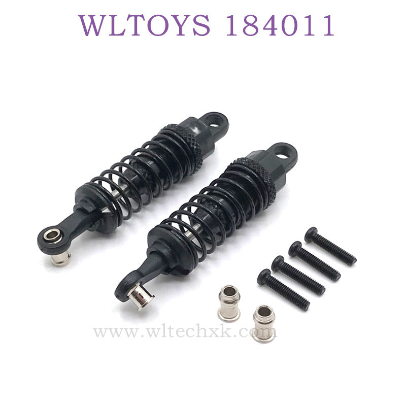 Upgrade For WLTOYS 184011 Parts Semi Metal Shock Absorber black