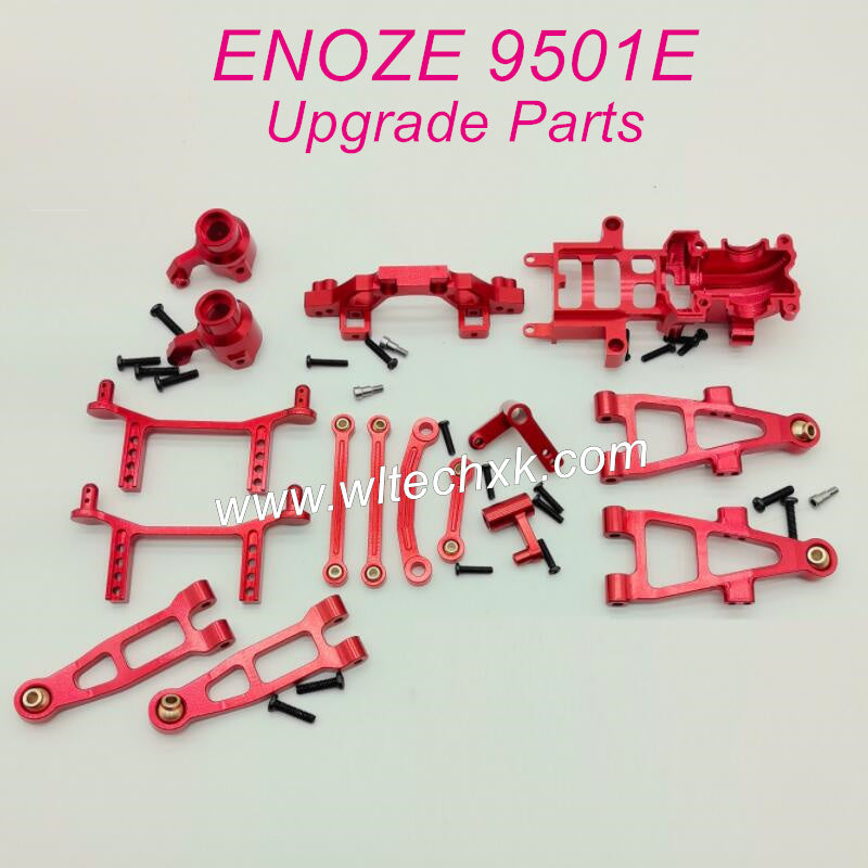 B1-ENOZE 9501E Upgrade Parts Metal Gearbox and Swing Arm kits Red