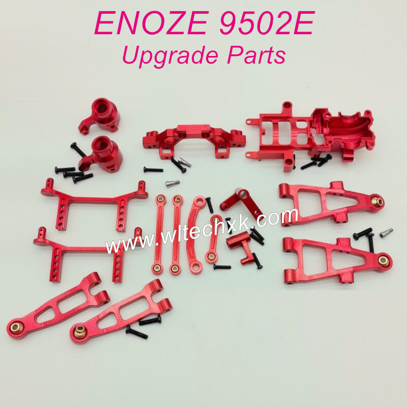 B1-ENOZE 9502E Upgrade Parts Metal Gearbox and Swing Arm kits Red