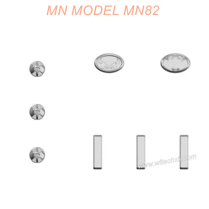 C82-03-08 MN MODEL MN82 RC CAR Parts Handle Fuel tank cap Trim