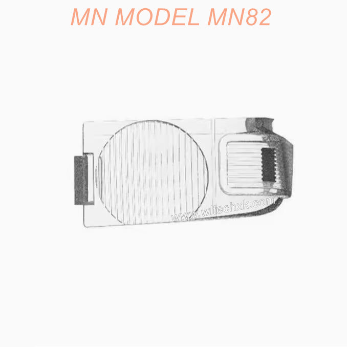 C82-04-02 MN MODEL MN82 RC CAR Parts Left headlight cover