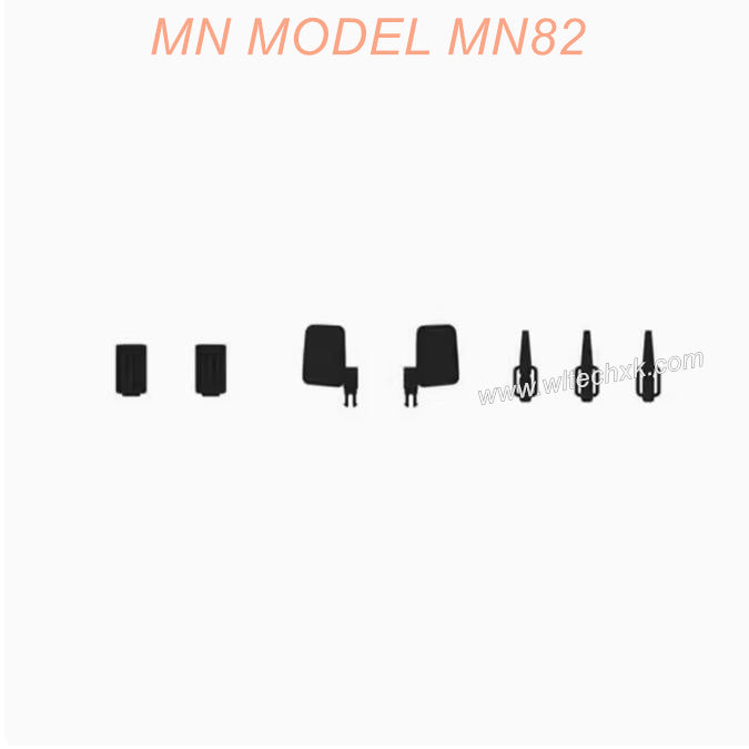 C82-06-10 MN MODEL MN82 RC CAR Parts Rearview mirror decoration