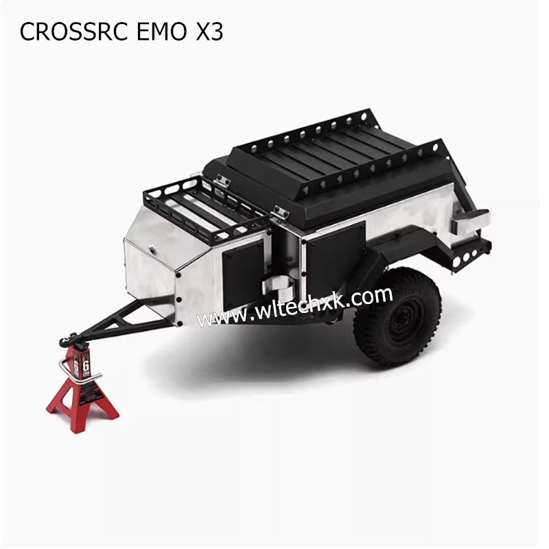 CROSSRC EMO X3 Parts TRX4 AX Camping Metal Climbing Car Trailer-1