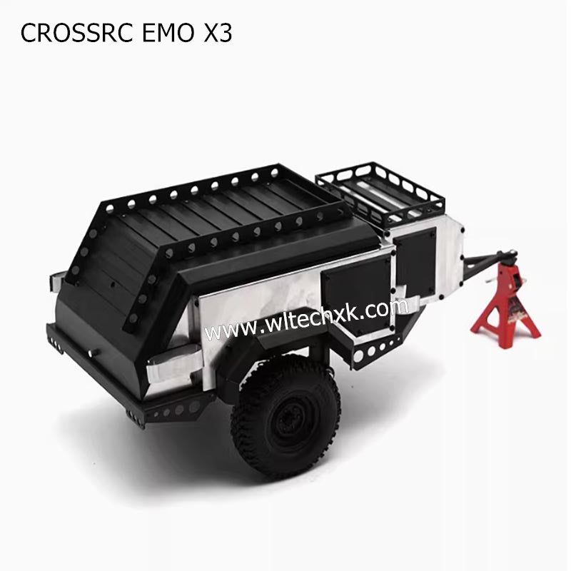 CROSSRC EMO X3 Parts TRX4 AX Camping Metal Climbing Car Trailer-2