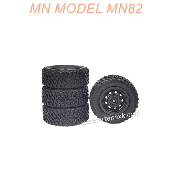 D4U-09 MN MODEL MN82 RC CAR Parts Metal Wheel assembly-1