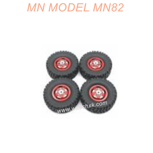 D4U-09 MN MODEL MN82 RC CAR Parts Metal Wheel assembly