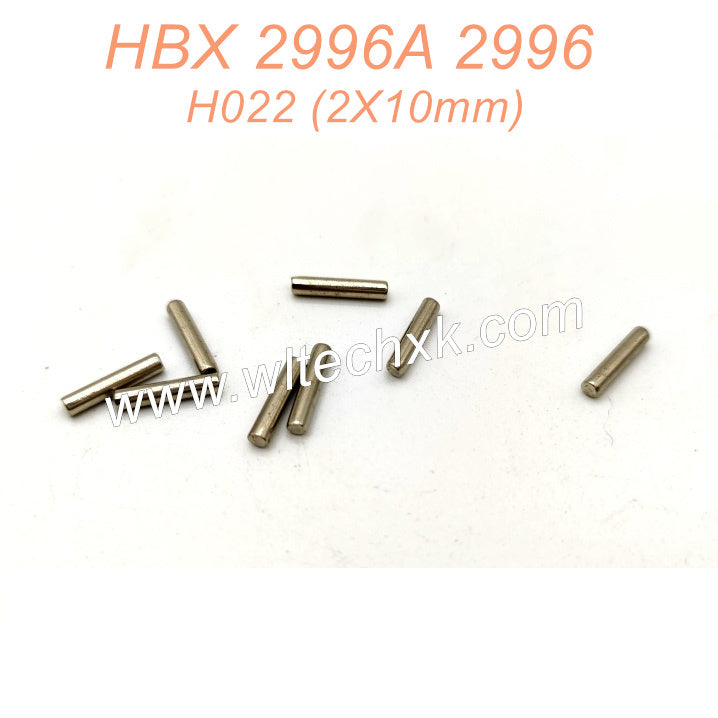 H022 Wheel Hex. Pins (2X10mm) Parts For HAIBOXING 2996 2996A-1