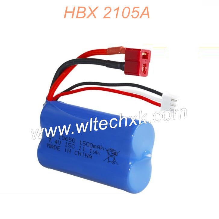 HAIBOXING 2105A Parts 7.4V 1500mAh Battery T-Plug For Brushless