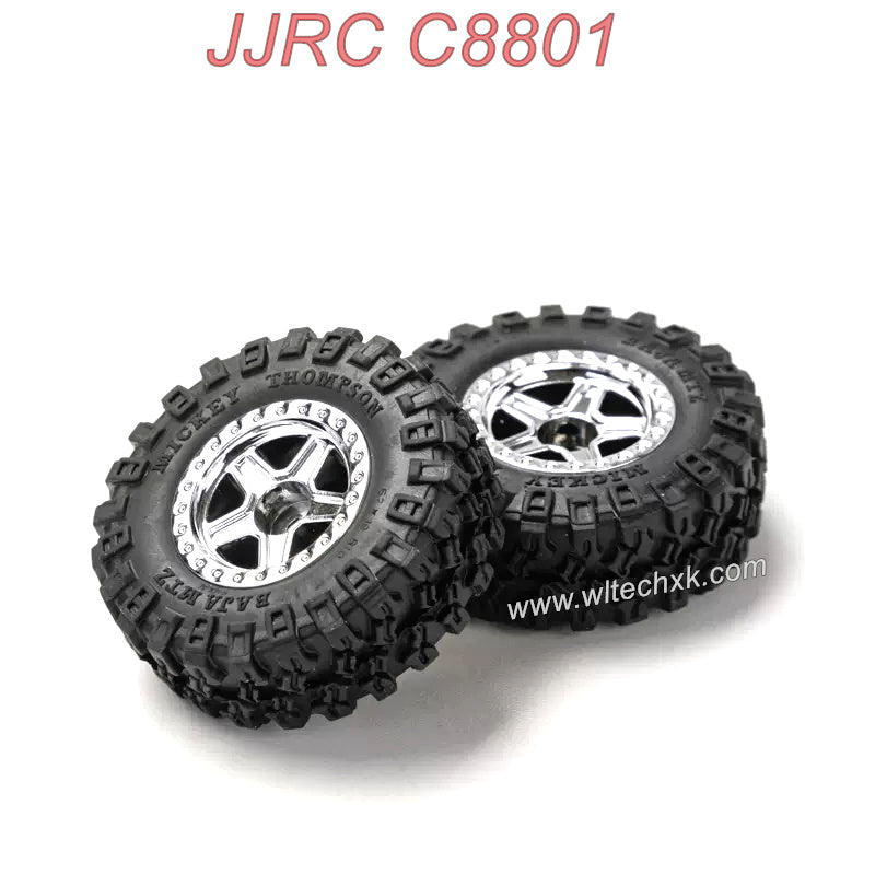 JJRC C8801 Original Parts 85611 Plastic Tire (Default Silver Black Remarks)