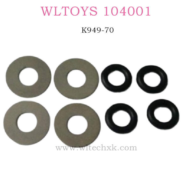 WLTOYS 104001 RC Car Original parts Stainless Steel Gasket K949-70