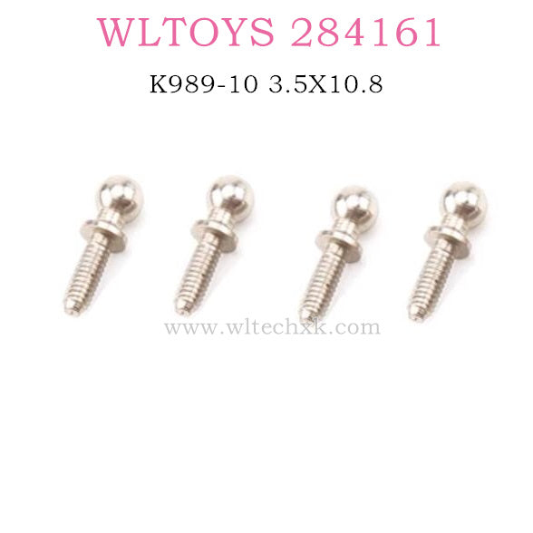 WLTOYS 284161 1/28 RC Car Original parts K989-10 Ball Head 3.5X10.8