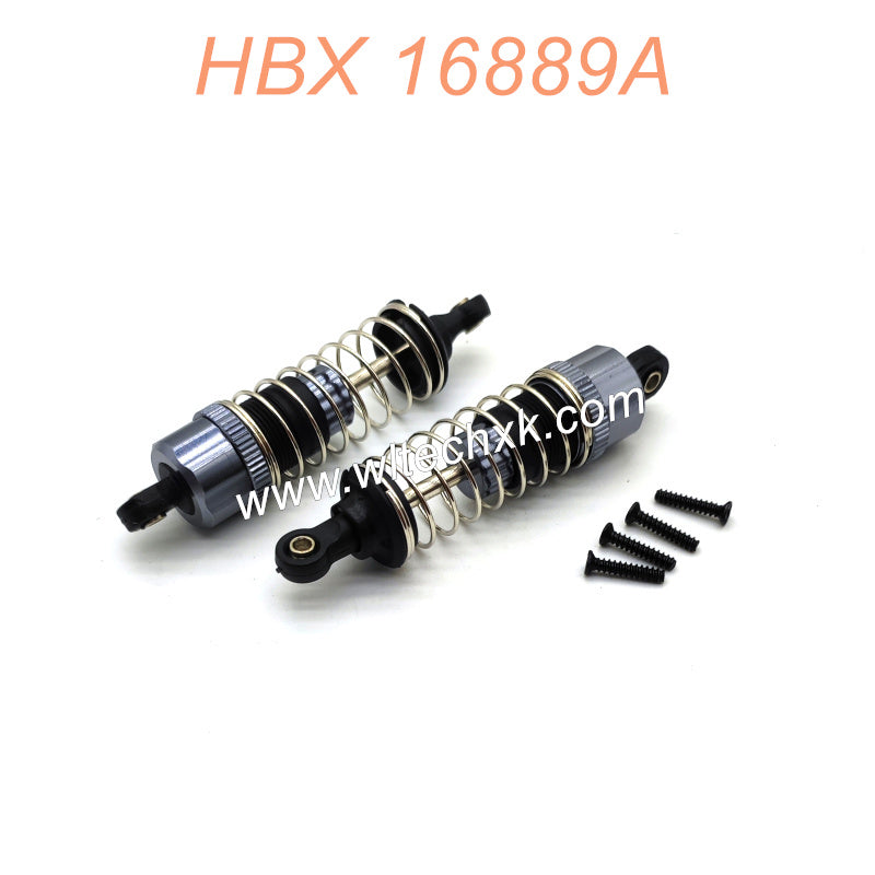 M16100A-HAIBOXING 16889A PRO Parts Upgrade Aluminum Capped Oil Filled Shocks (Front Rear Is The Same)