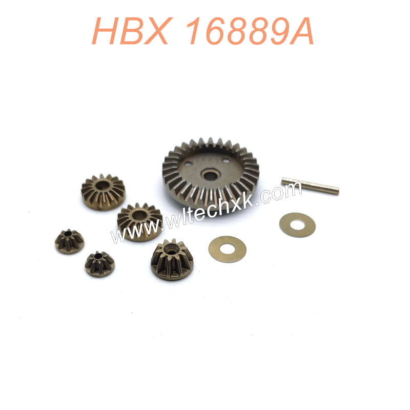 M16103-HAIBOXING 16889A PRO Parts Metal Diff. Gears+Diff. Pinions+Drive Gear (For Brushless Version Car)