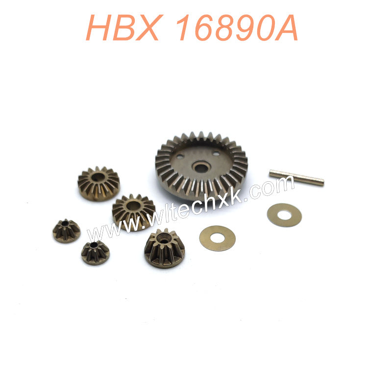 M16103-HAIBOXING 16890A PRO Parts Metal Diff. Gears+Diff. Pinions+Drive Gear (For Brushless Version Car)