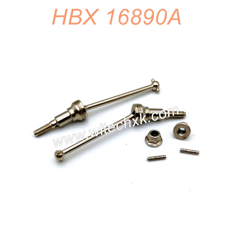 M16105-HAIBOXING 16890A PRO Parts Metal Front Drive Shaft Set  (For Brushless Version Car)