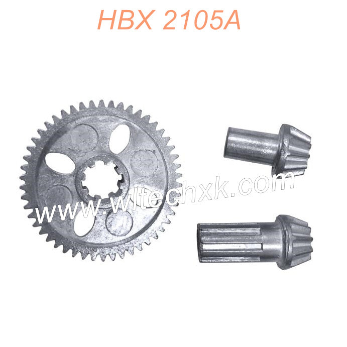 M21052-HAIBOXING 2105A Parts Metal Large Gear + Active Bevel Gear Zinc alloy