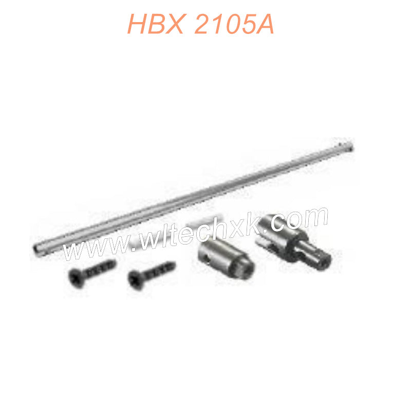 M21060-HAIBOXING 2105A T10 Parts Center Drive Shaft+Center Outdrive Cups+Pins (for steel spur gear)