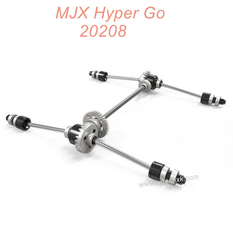 MJX Hpyer Go 20208 RC Parts Differential Gear Assembly Front and Rear