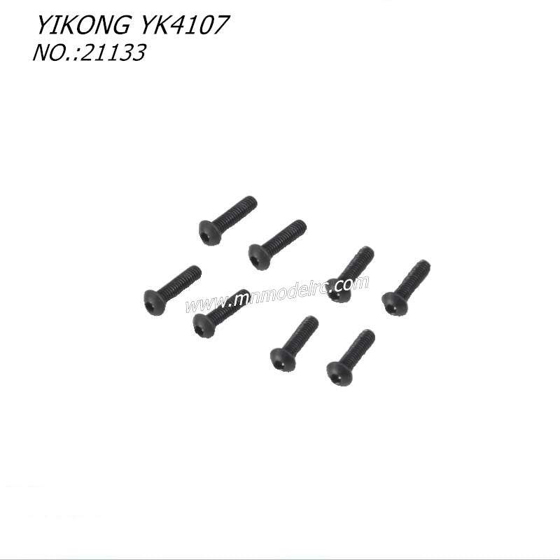 YIKONG YK4107 RC CAR Parts Pan Head Hex Socket Screws (M2.5x10) 21133