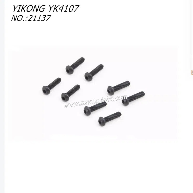 YIKONG YK4107 RC CAR Parts Pan Head Hex Socket Screws (M3x12) 21137