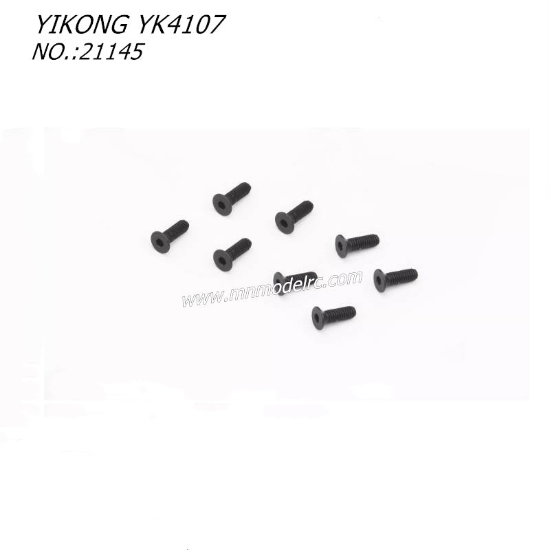 YIKONG YK4107 RC CAR Parts Flat Head Socket Screw (M2.5x8) 21145