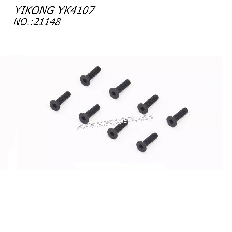 YIKONG YK4107 RC CAR Parts Flat Head Socket Screw (M3x12)-21148