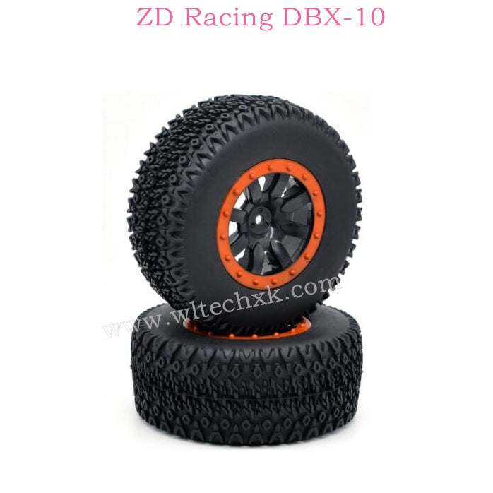 ZD RACING DBX10 Parts wheels tire set 110X45MM 7542 7543