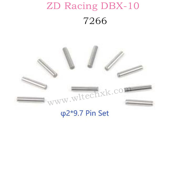 ZD RACING DBX10 Parts φ2X.7 Pin Set 7266