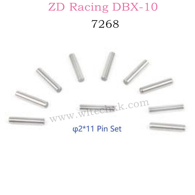 ZD RACING DBX10 Parts φ2X11 Pin Set 7268