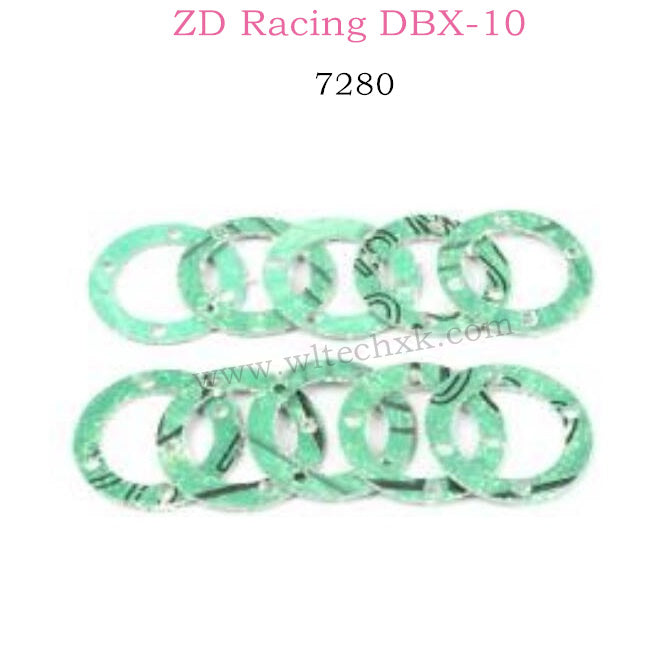 ZD RACING DBX10 Parts Asbestos paper friction plate φ25.5x17.5x1.0 7280