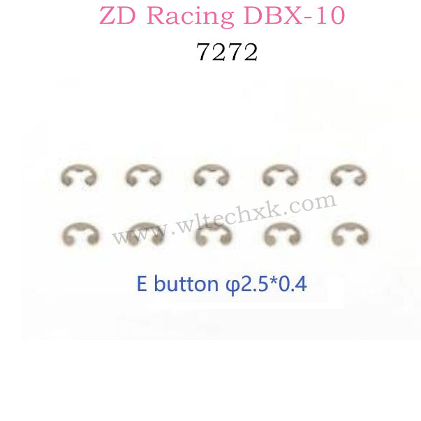 ZD RACING DBX10 Parts E button φ2.5x0.4 7272