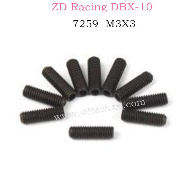 ZD RACING DBX10 Parts M3X3 Screw set 7259