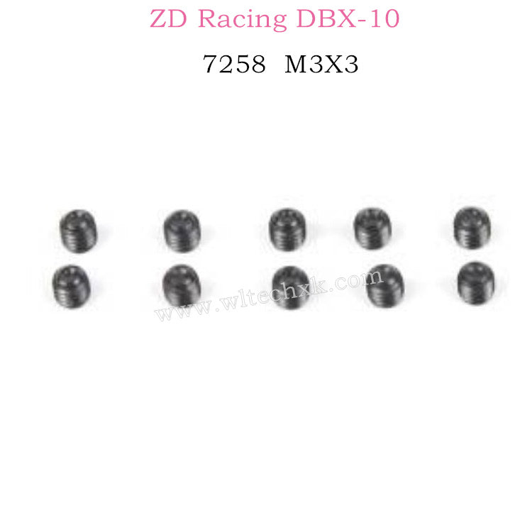 ZD RACING DBX10 Parts Set Screw M3X3 7258