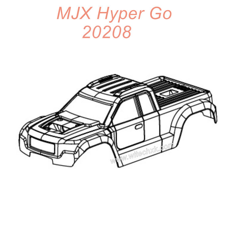P2001B MJX Hyper Go 20208 Original Parts Car Body