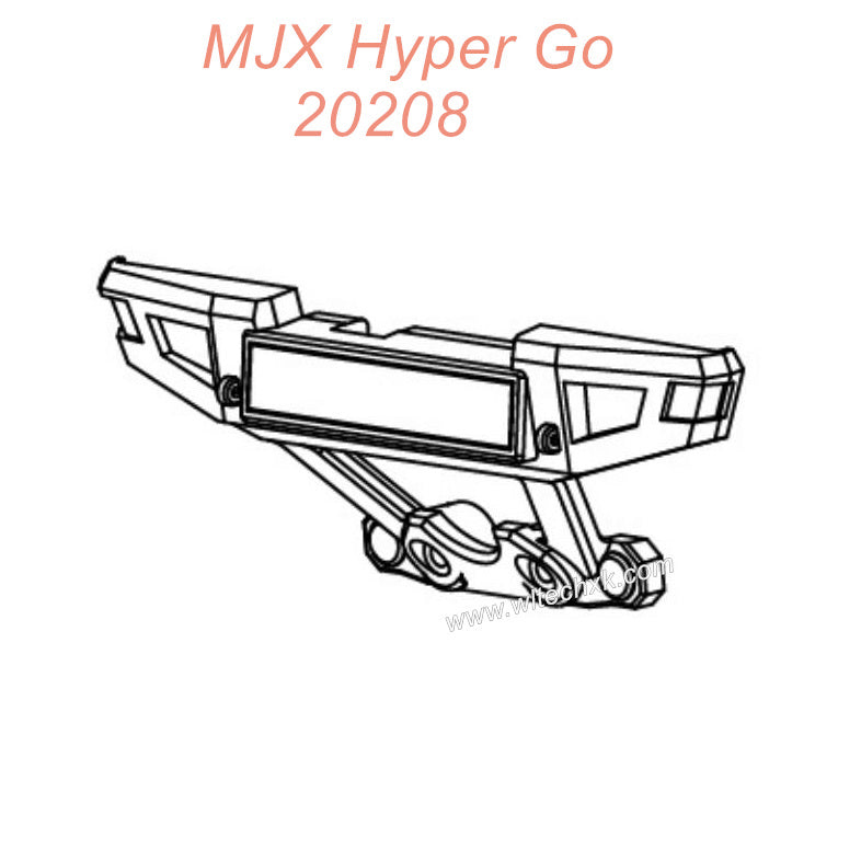 P2010 MJX Hyper Go 20208 Original Parts Rear Bumper Assembly