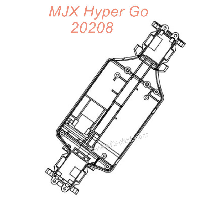 P2015B MJX Hyper Go 20208 Original Parts Bottom Frame
