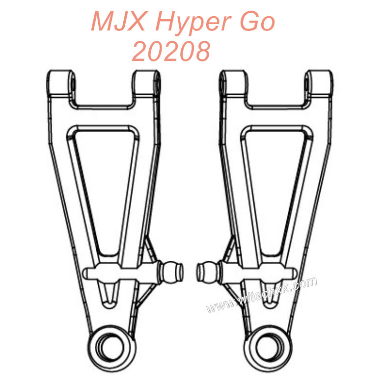 P2022 MJX Hyper Go 20208 Original Parts Front Lower Arms