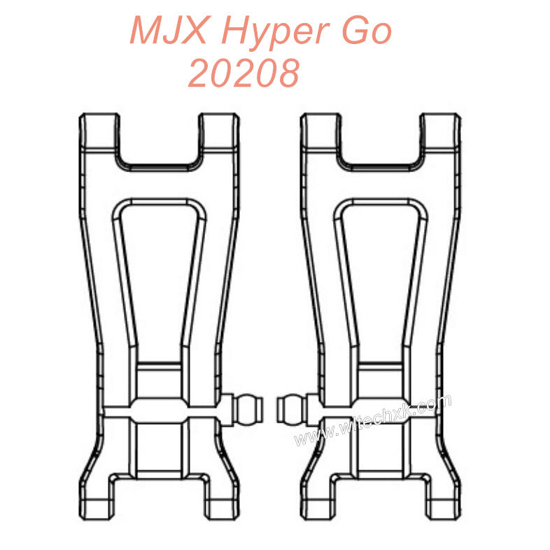 P2025 MJX Hyper Go 20208 Original Parts Rear Lower Arms