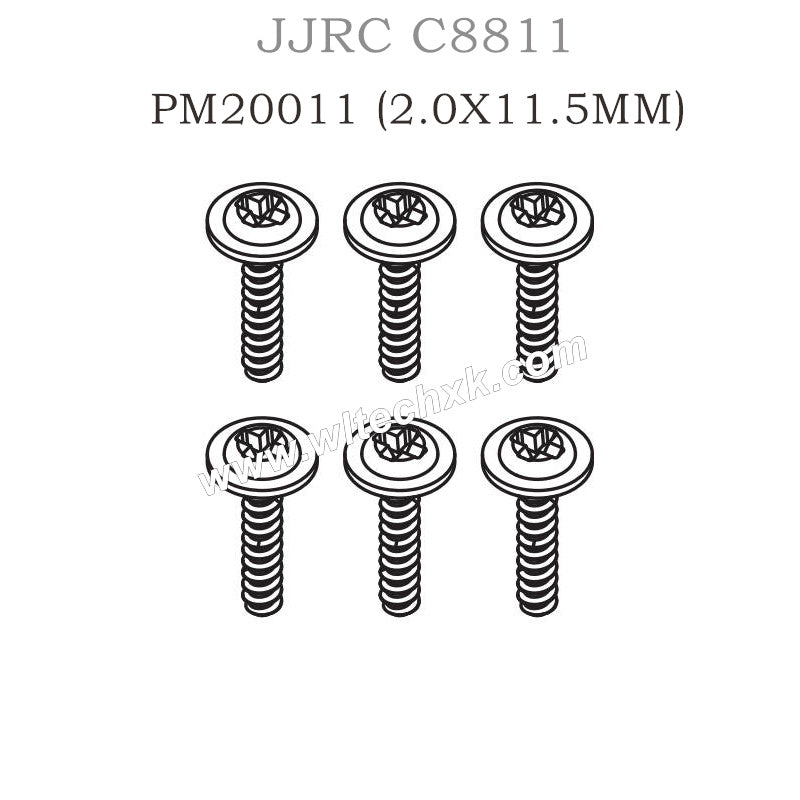 PM20011 JJRC C8811 Spare Parts (2.0X11.5MM) Round head flat tail screws