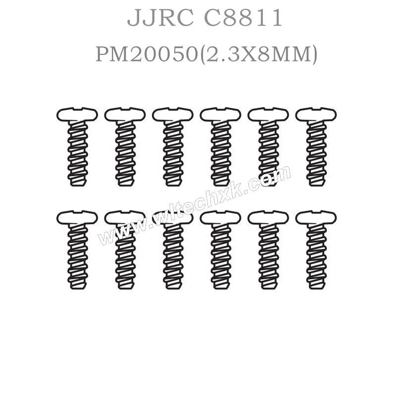 PM20050 JJRC C8811 Spare Parts (2.3X8MM) Round head flat tail screws