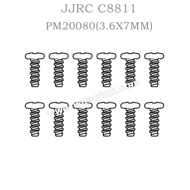 PM20080 JJRC C8811 Spare Parts (2.6X7MM) Round head flat tail screws