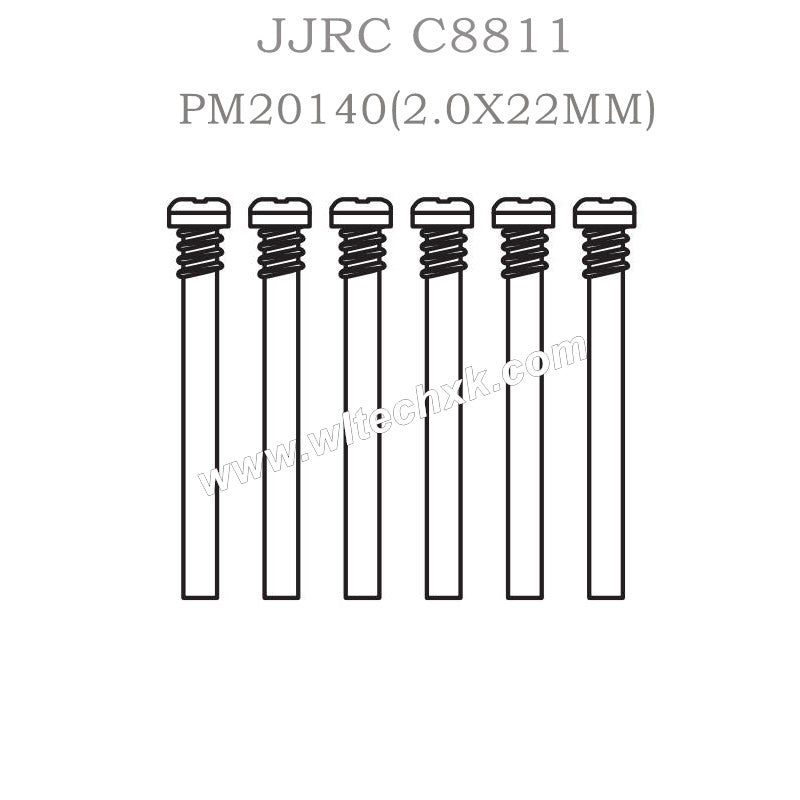 PM20140 JJRC C8811 Spare Parts (2.0X22MM) Round head semi-threaded screws