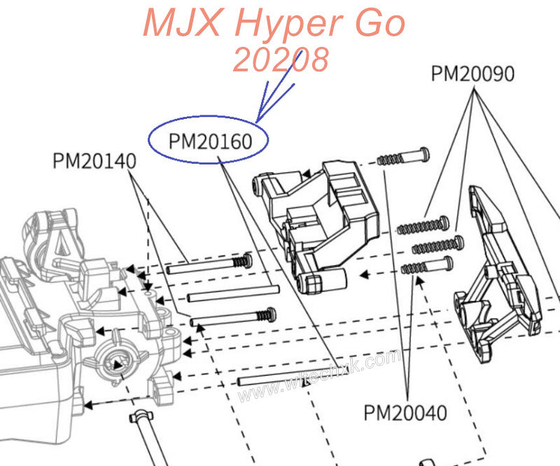 PM20160 MJX Hyper Go 20208 Original Parts Optical Axis 2.0x30MM-1
