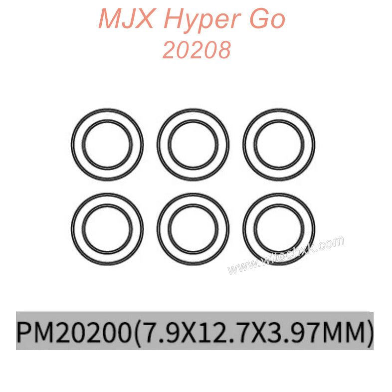 PM20200 MJX Hyper Go 20208 Original Parts Bearing 7.9x12.7x3.97MM