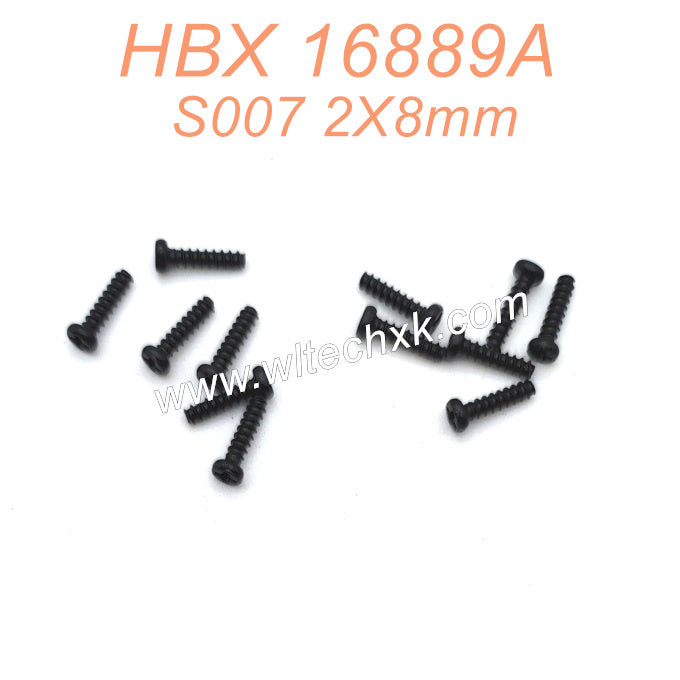 S007-HAIBOXING 16889A 16889 Parts 2X8mm Pan Head Self Tapping Screws